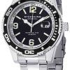 Stuhrling Original Regatta Aquadiver 200M Swiss Quartz Black Dial 415.01 Mens Watch