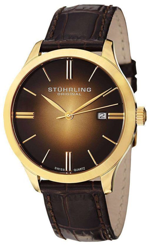 Stuhrling Original Classic Cuvette II Swiss Quartz 490.3335K31 Mens Watch