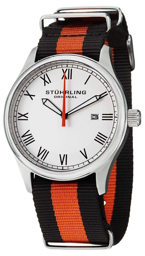 Stuhrling Original Liberty Date Display White Dial 522.02 Unisex Watch