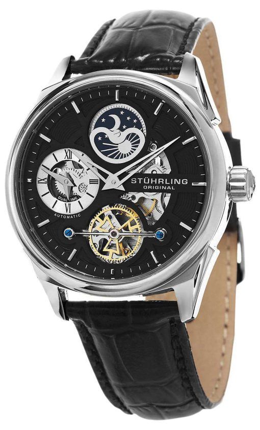 Stuhrling Original Special Reserve Delphi Dual Time 657.02 Mens Watch