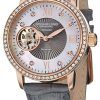 Stuhrling Original Vogue Automatic Grey Leather Strap 710.04 Womens Watch