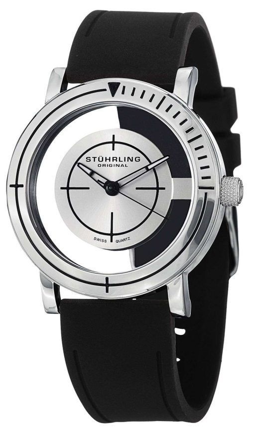 Stuhrling Original Leisure Sniper Transparent Swiss Quartz 879.01 Mens Watch