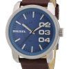 Diesel Not So Basic Quartz Blue Dial Brown Leather DZ1512 Mens Watch