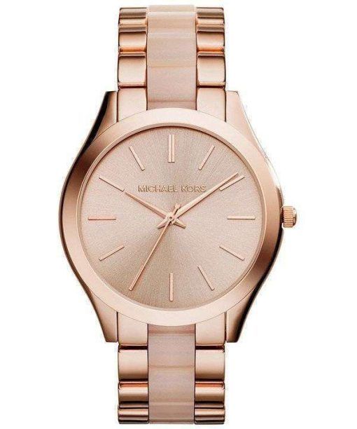 Michael Kors Slim Runway Rose Gold Tone MK4294 Womens Watch