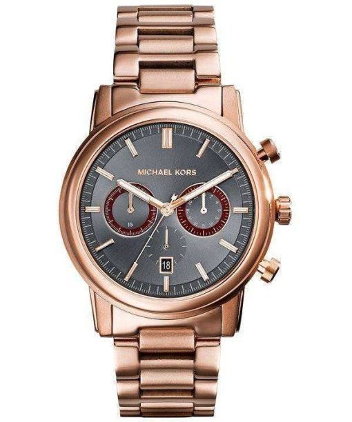 Michael Kors Pennant Rose Gold Chronograph MK8370 Mens Watch