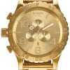 Nixon All Gold Chronograph 300M A083-502-00 Mens Watch