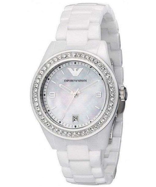 Emporio Armani Ceramica Swarovski Crystals AR1426 Womens Watch