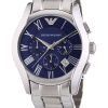 Emporio Armani Classic Chronograph Blue Dial AR1635 Mens Watch