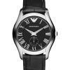 Emporio Armani Classic Black Dial Black Leather AR1708 Mens Watch