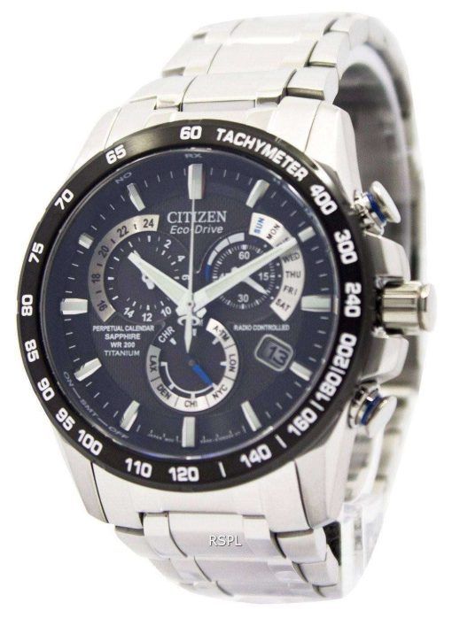 Citizen Eco-Drive Perpetual Calendar AT4010-50E Titanium Mens Watch