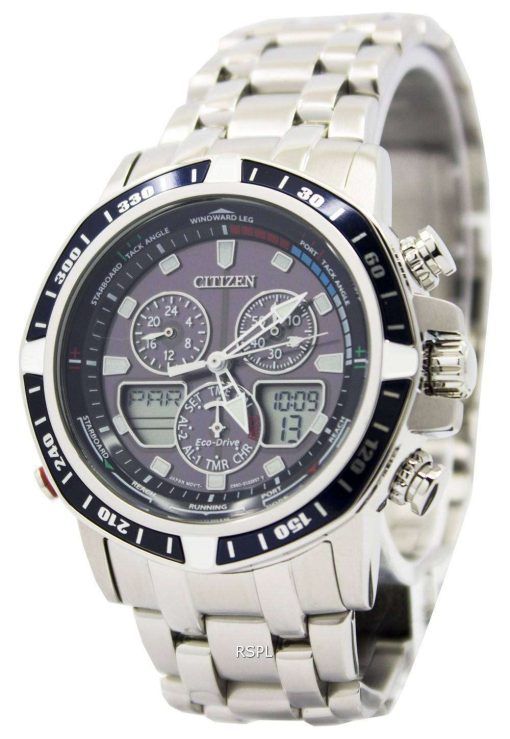 Citizen Sailhawk Eco-Drive Chronograph Analog Digital JR4051-54L Mens Watch