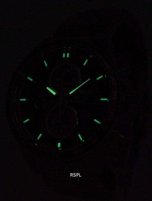 Seiko Solar Chronograph Alarm SSC433P1 SSC433P Men's Watch