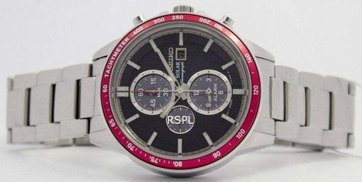 Seiko Solar Chronograph Alarm SSC433P1 SSC433P Men's Watch