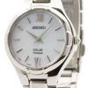 Seiko Solar Titanium White Dial SUP277P1 SUP277P Womens Watch