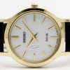 Seiko Solar White Dial Leather Strap SUP300P1 SUP300P Womens Watch