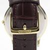 Seiko Solar Gold Tone Leather Strap SUP870P1 SUP870P Mens Watch