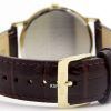 Seiko Solar Gold Tone Leather Strap SUP870P1 SUP870P Mens Watch