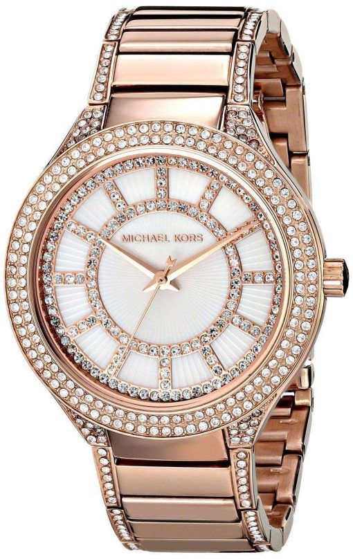 Michael Kors Kerry Crystal Accent Rose Gold Tone MK3313 Women's Watch