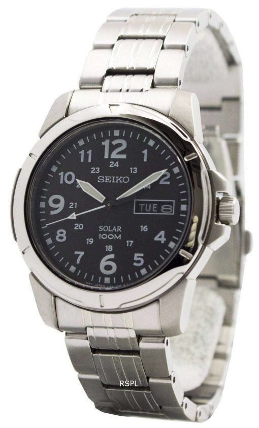 Seiko Solar Quartz SNE095P1 SNE095 SNE095P Mens Watch