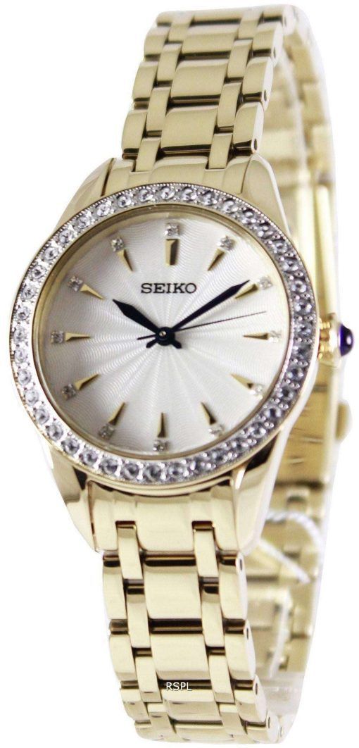 Seiko Quartz Swarovski Crystals SRZ386P1 SRZ386P Women's Watch