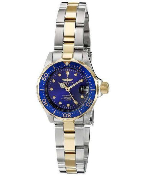 Invicta Pro Diver Quartz Two Tone Bracelet 200M 17035 Womens Watch