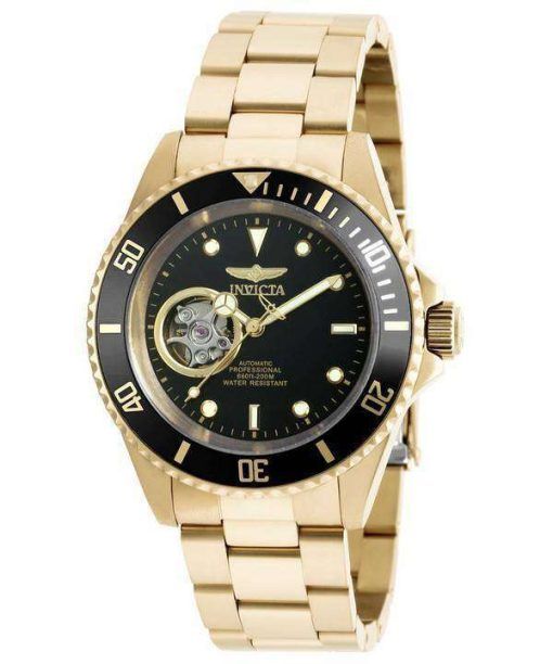 Invicta Pro Diver Automatic Professional 200M Gold Tone 20436 Mens Watch