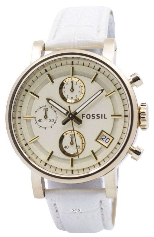 Fossil Original BoyFriend Chronograph Stainless Steel C181019-WHT Womens Watch