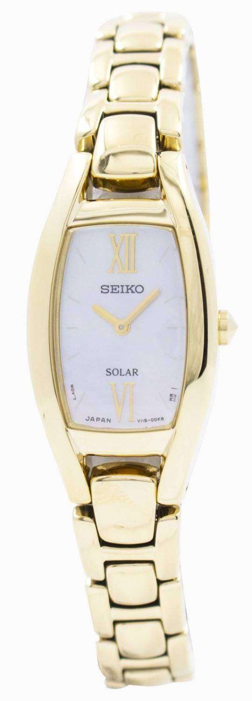 Seiko Solar Gold Tone SUP314 SUP314P1 SUP314P Womens Watch