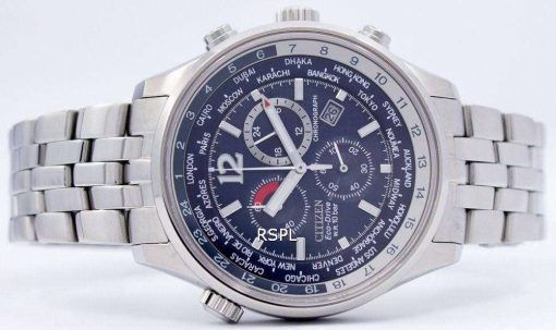 Citizen Eco Drive Chronograph World Time AT0360-50L AT0360 Men's Watch