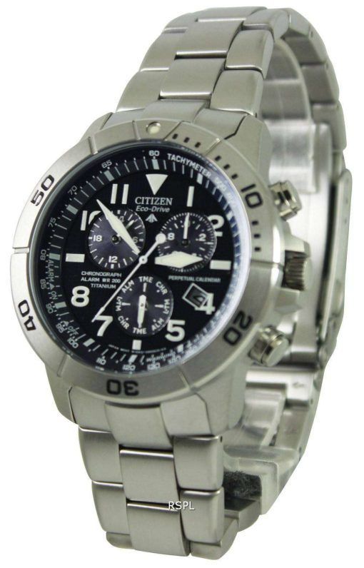 Citizen Eco-Drive Titanium Tachymeter Perpetual Calendar BL5251-51L Watch