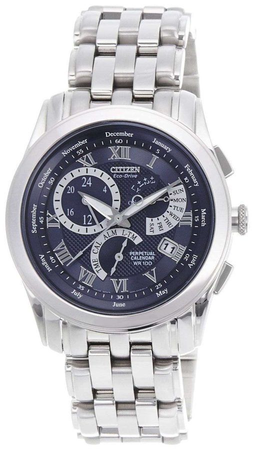 CITIZEN Eco-Drive Alarm Perpetual Calendar BL8001-58LBL8000-54L Mens Watch