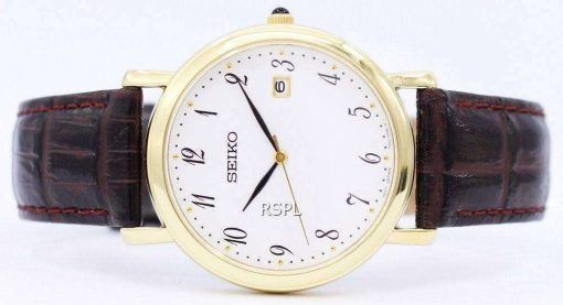 Seiko Brown Leather Strap SKK648P1 SKK648P SKK648 Mens Watch