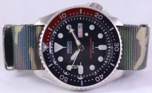 Seiko Automatic Divers 200M Army NATO Strap SKX009J1-NATO5 Mens Watch