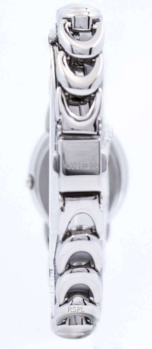 Seiko Solar Two Tone Swarovski Crystals SUP296 SUP296P1 SUP296P Womens Watch
