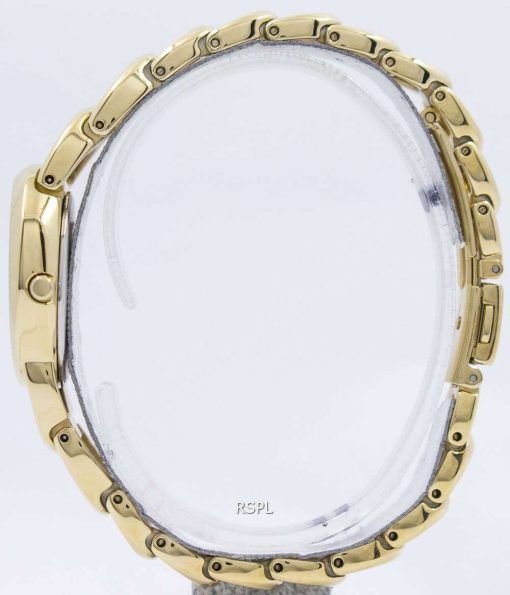 Seiko Solar Gold Tone Swarovski Crystals SUP298 SUP298P1 SUP298P Womens Watch