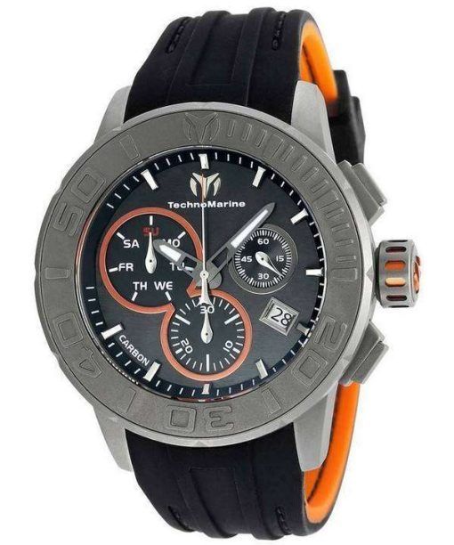 TechnoMarine チタン リーフ コレクション クロノグラフ TM 515001 メンズ腕時計