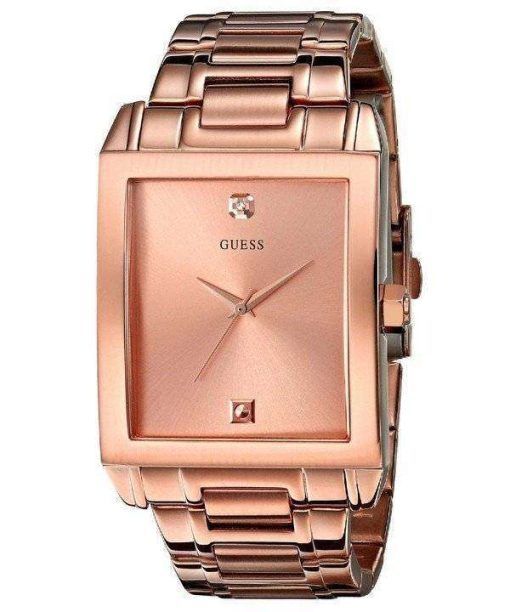 Guess Diamond Accent Rose Gold Stainless Steel Quartz U0102G2 Men's Watch