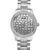 Guess Feminine Animal Crystals Silver Tone Quartz U0236L1 Women's Watch