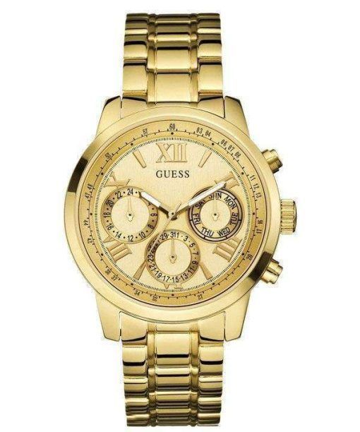 Guess Sunrise Multifunction Gold Tone Quartz W0330L1 Women's Watch