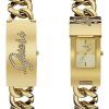 Guess Pop Icon Tone Stainless Steel Quartz W0321L2 Women's Watch