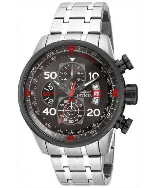 インビクタ飛行士クロノグラフ ガンメタル 17204 メンズ腕時計
