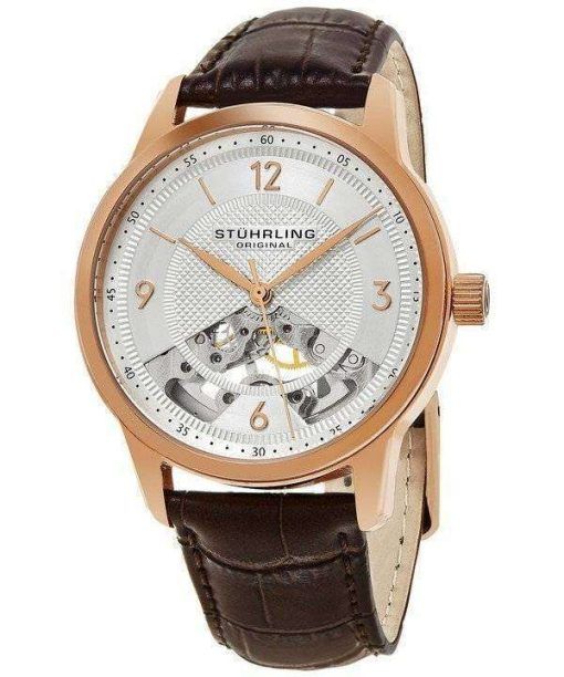 Stuhrling レガシー自動 17 宝石 977.05 メンズ腕時計