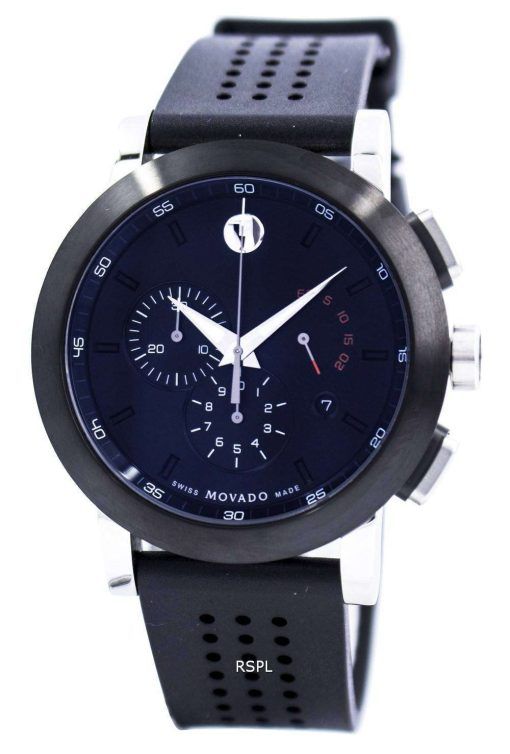 Movado 美術館スポーツ クロノグラフ スイス製クォーツ 0606545 メンズ腕時計