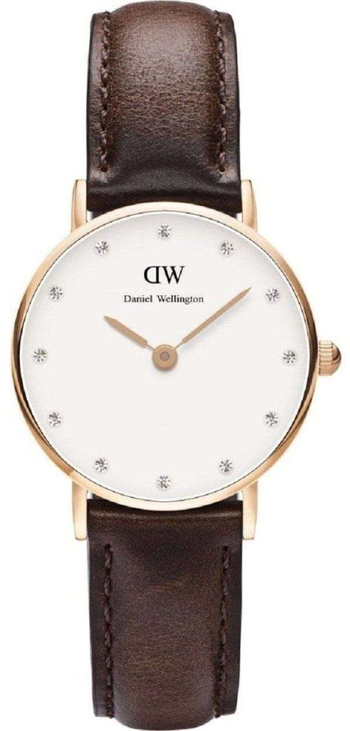 ダニエル ウェリントン上品なブリストル水晶アクセント DW00100062 (0903DW) レディース腕時計