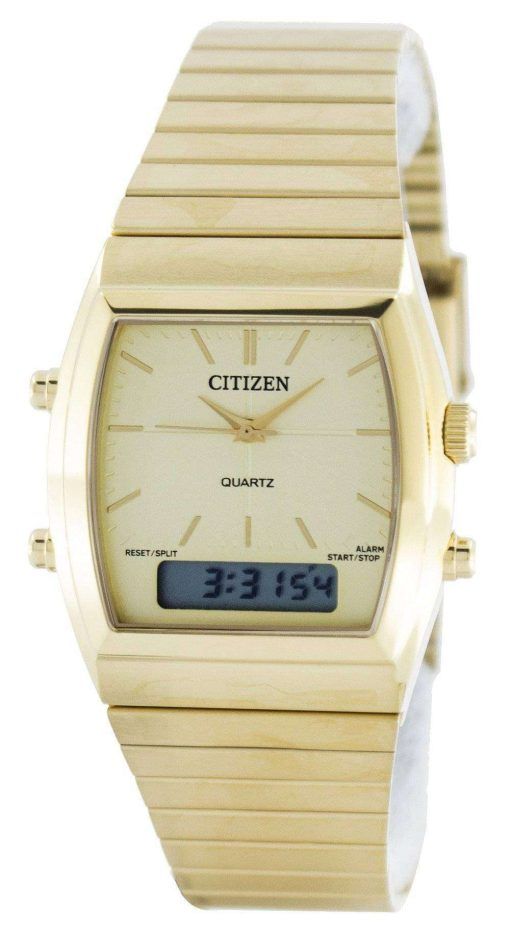 市民石英アラーム クロノグラフ アナログ デジタル JM0542-56 P メンズ腕時計