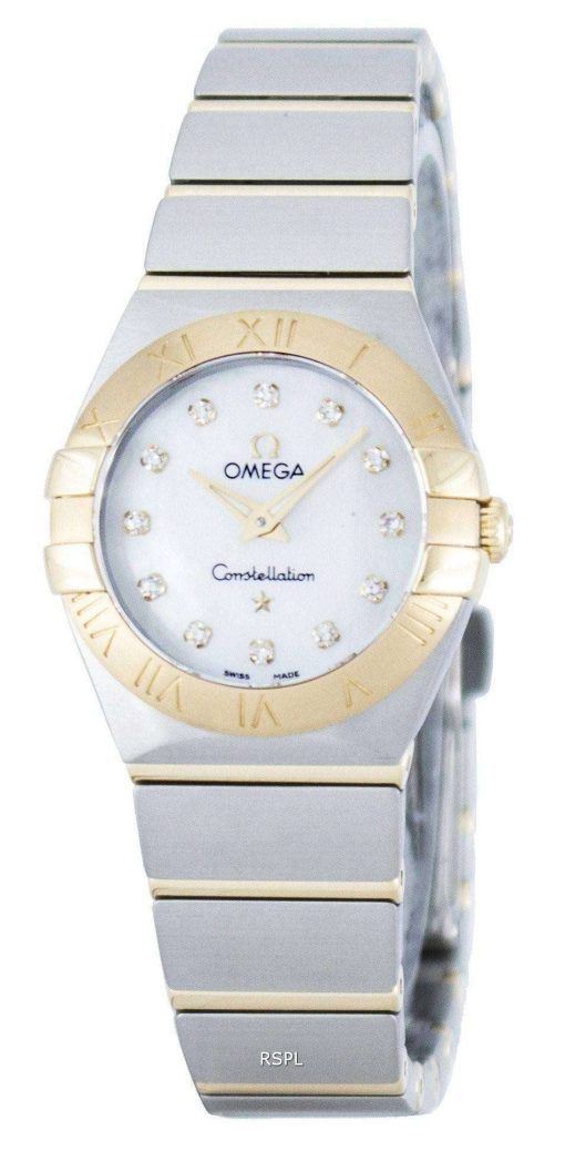オメガ コンステレーション ダイヤモンド水晶アクセント パワー リザーブ 123.20.24.60.55.002 レディース腕時計