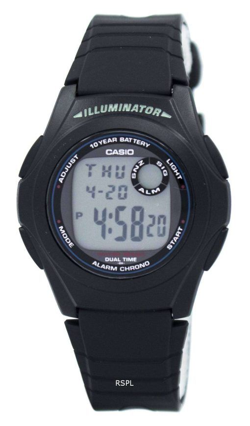カシオ G-ショック照明デュアル タイム アラーム クロノ F-200 w-1 a メンズ腕時計