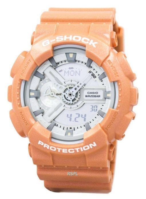 カシオ G-ショック オレンジ アナログ デジタル ジョージア-110SG-4 a メンズ腕時計