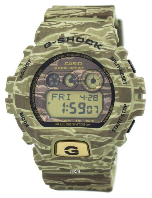カシオ G-ショック迷彩世界照明時間 200 M GD X6900TC 5 メンズ腕時計