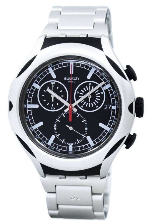 スウォッチ アイロニー タグ Xlite ブラック エネルギー Chorongraph 石英 YYS4000AG メンズ腕時計